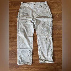 Distress Vintage painted carpenter dickies pants